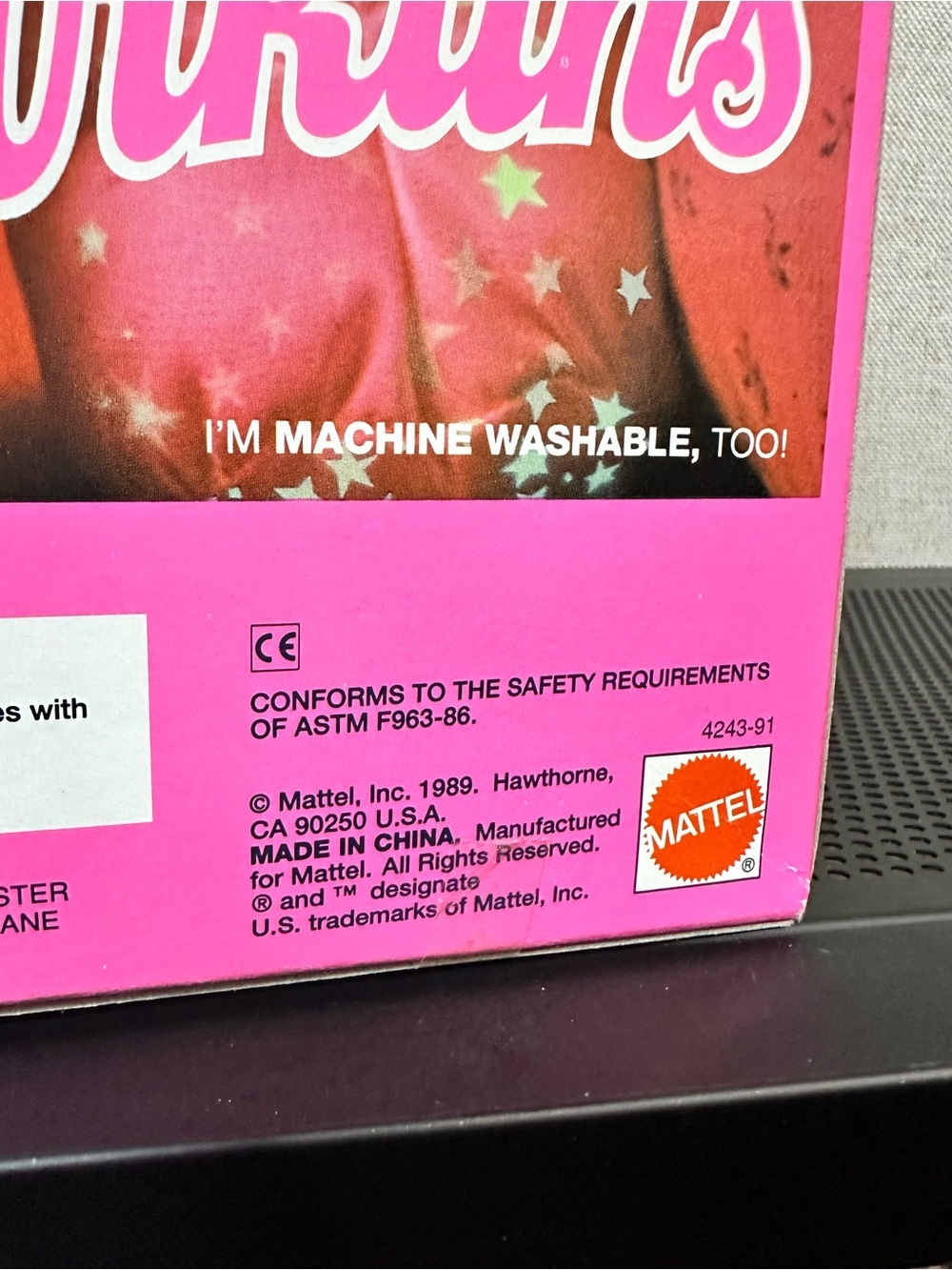 Mattel PJ Sparkles Sparklins Pink Bunny 1989 In box Glow-in-the-dark Rare - Picture 16 of 16